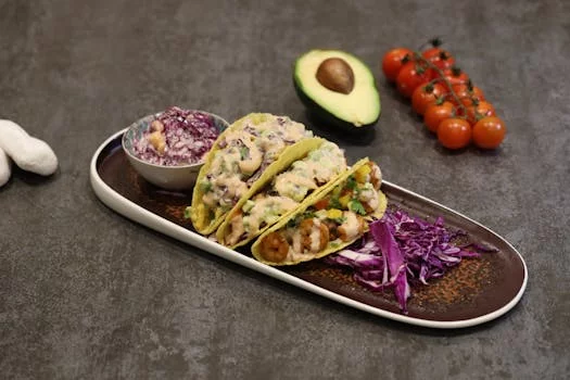 fish tacos with cabbage slaw lime
